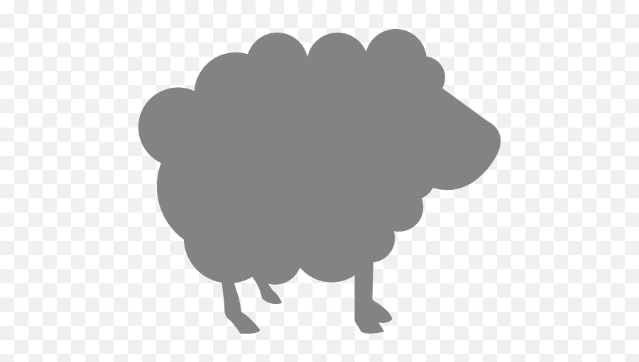 Gray Sheep 3 Icon - Black Sheep Icon Emoji,Sheep Emoticon