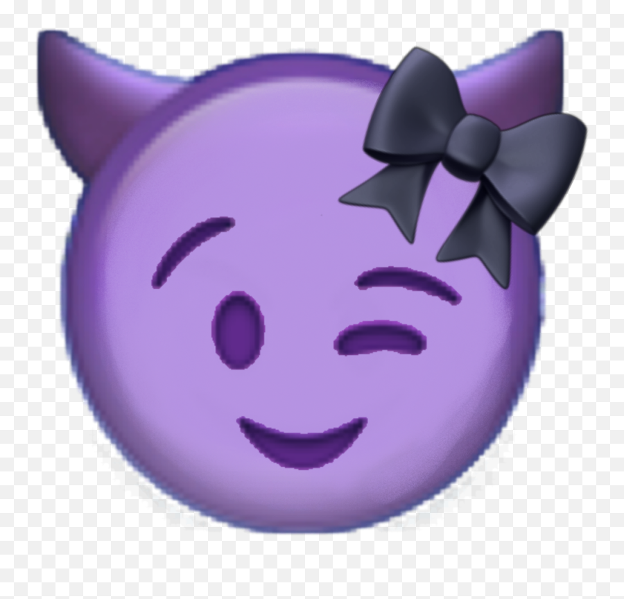 Iphoneemoji Emoji Emojis Devilemoji Dev - Smiley,Ribbon Emojis