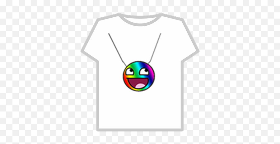 Rainbow Emoji Necklace - Lgbt Roblox T Shirt,Rainbow Emoji