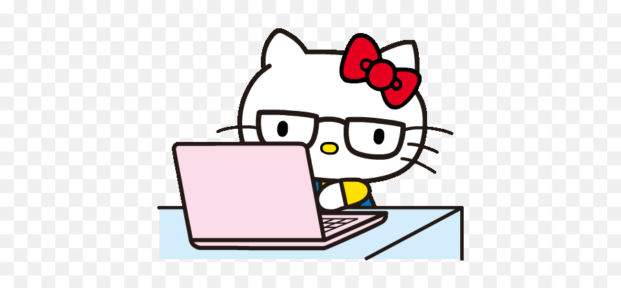 Hello Kitty Stickers For Android Ios - Hello Kitty Gif Emoji,Kitty Emoticon