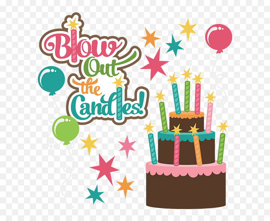 Birthday Clipart Cute - Cute Happy Birthday Clipart Emoji,Emoji Birthday Candles