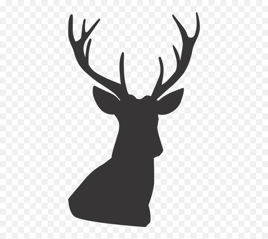 Deer Silhouette - Silueta De Venado Navideño Emoji,Deer Hunting Emoji