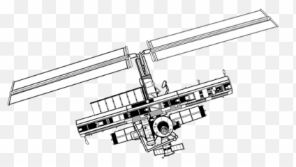 Iss Vector Drawing Illustration - International Space Station Emoji,Space Needle Emoji