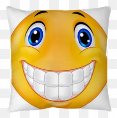 Happy Smiley Face Pillow Cover Pixers - Very Emoji