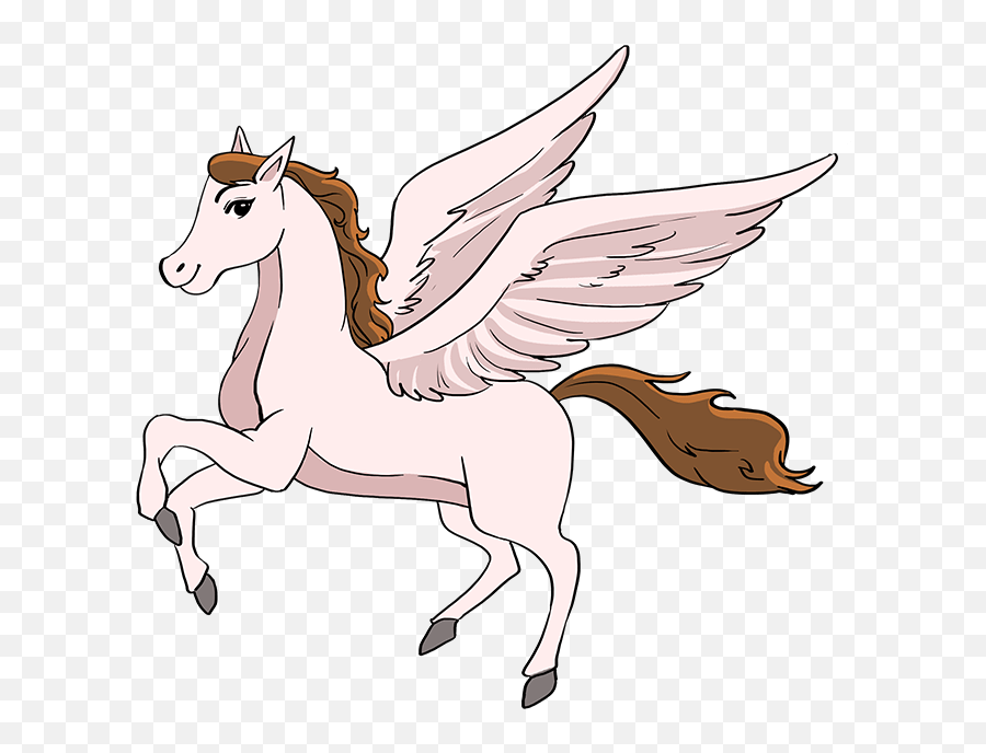 How To Draw Pegasus - Easy How To Draw Pegasus Emoji,Pegasus Emoji