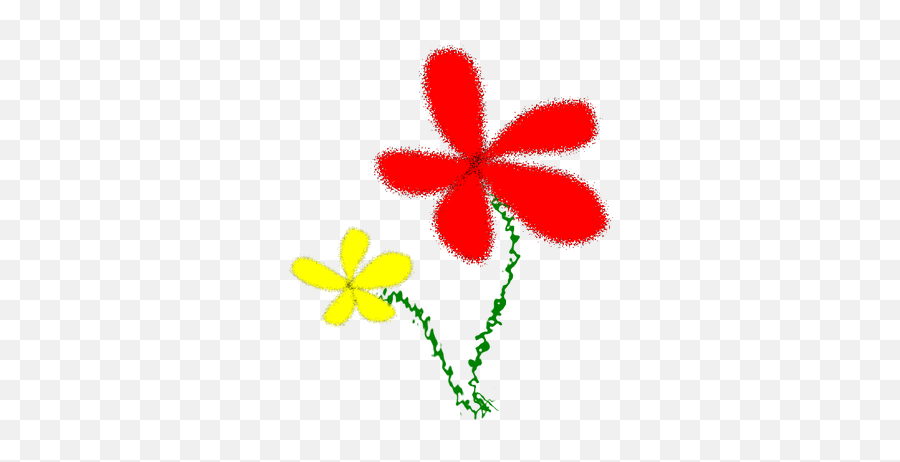 Flowers Yellow And Red - Flower Emoji,Three Leaf Clover Emoji