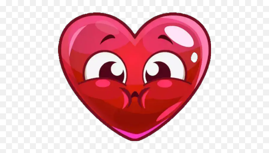 Emoji Heart Stickers For Whatsapp - Heart Emoji Tongue Out,Emoji Heart Stickers