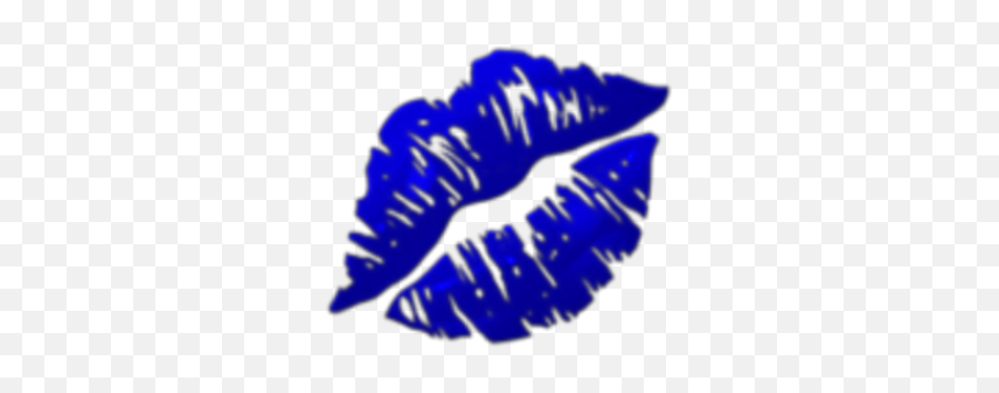 Lips Blue Royalblue Royal Lipsemoji Blueemoji Bluemojis - Transparent Kiss Lips Emoji,Lips Emoji