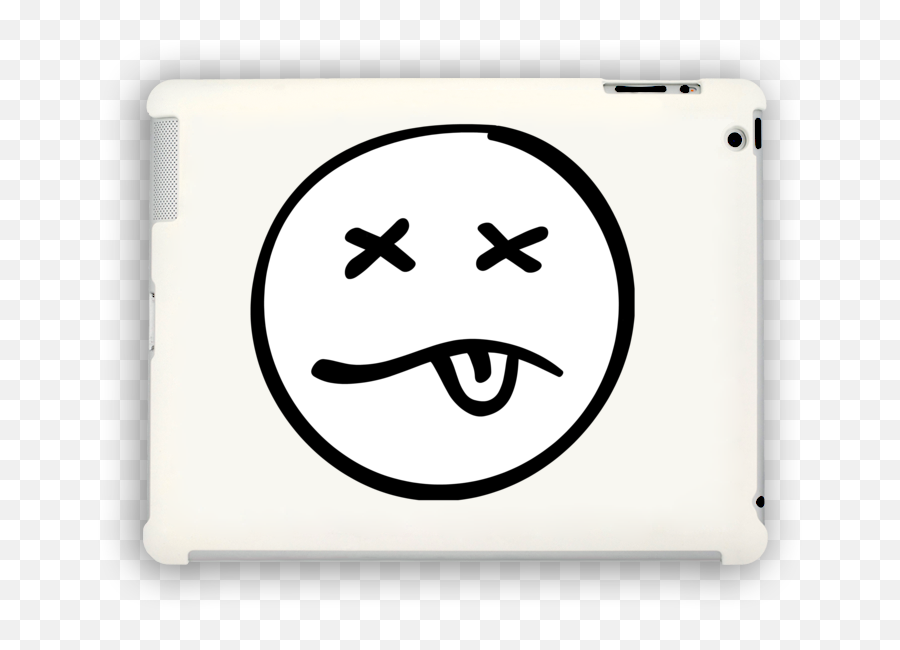 Custom Ipad Case Emoji Emoticon - Pain Migraine Quotes,Stoned Emoji