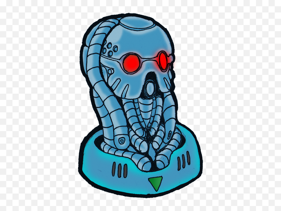 Squid Robot Head Clipart - Full Size Clipart 3400403 Clip Art Emoji,Brain Explode Emoji