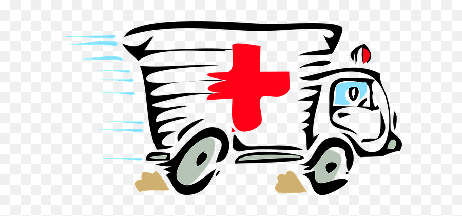 Free Sick Health Illustrations - Ambulance Driving Fast Cartoon Emoji,Ambulance Man Emoji