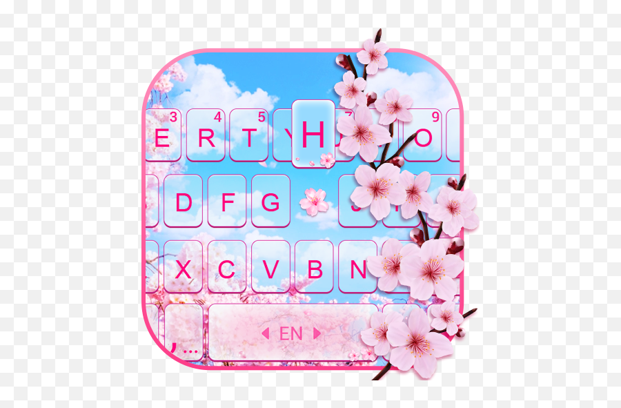 Cherry Sakura Keyboard Theme - Mga App Sa Google Play Floral Emoji,Sakura Emoji