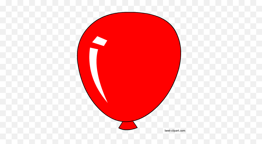 Free Red Balloon Clip Art Image - Balloon Clip Art Red And White Emoji,Red Balloon Emoji