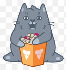 Catpower Extract from smiley Animation Cats - Animated Eating Gif Emoji