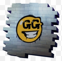 Uncommon Gg Smiley Spray Fortnite Cosmetic Tier 14 - Gg Fortnite Emote Emoji,Fortnite Emojis