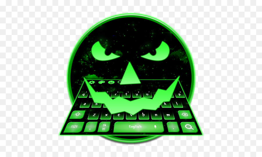 Neon Green Fluorescent Smile Keyboard - Office Equipment Emoji,Neon Emoji Keyboard
