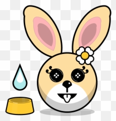 Hunny Bunnys Stickers - Rabbit Emoji Meme by Akura Shande Happy
