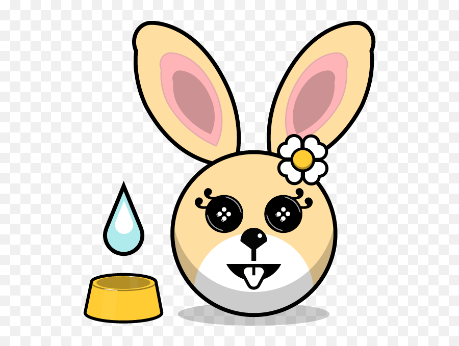 Hunny Bunnys Stickers - Rabbit Emoji Meme By Akura Shande Happy,Bunny Emojis