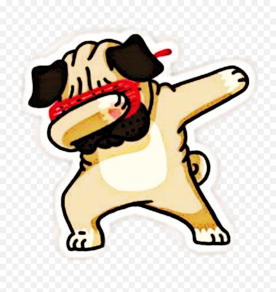 To - Dabbing Pug Png Emoji,Emoji Dabing