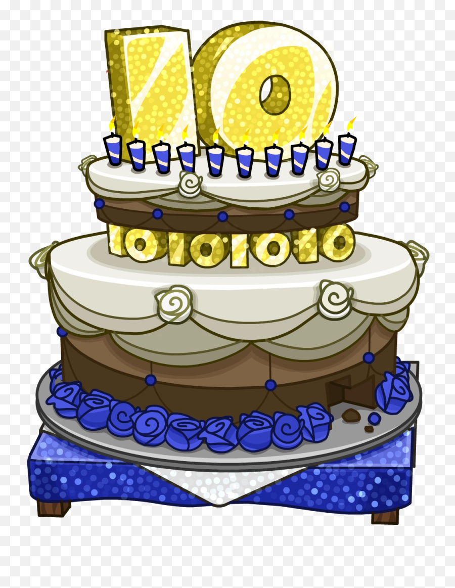 Anniversary Cakes - Club Penguin Anniversary Cake Emoji,Emoji Cake Party