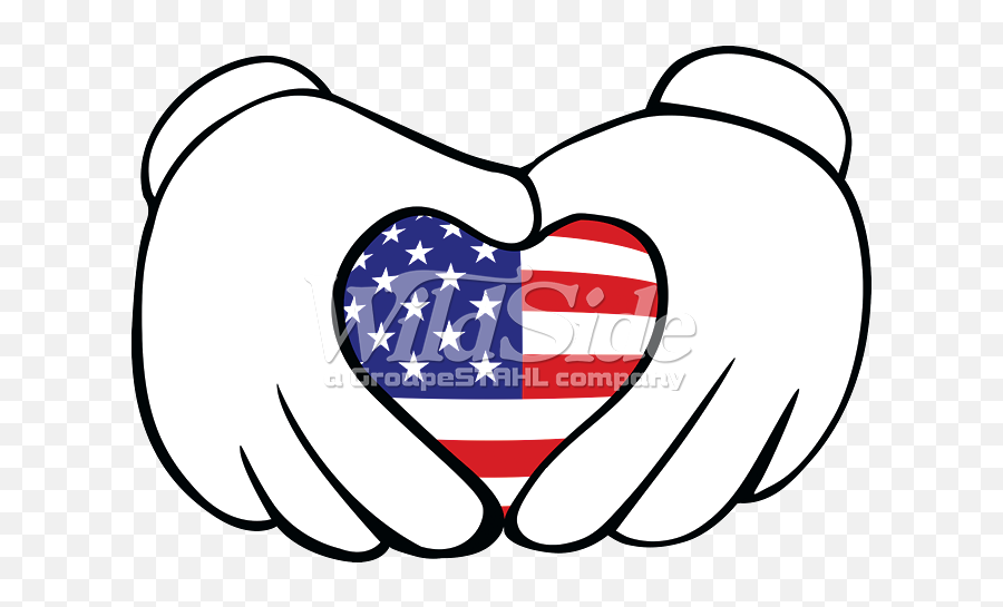 Picture - Cartoon Heart American Flag Emoji,African American Flag Emoji