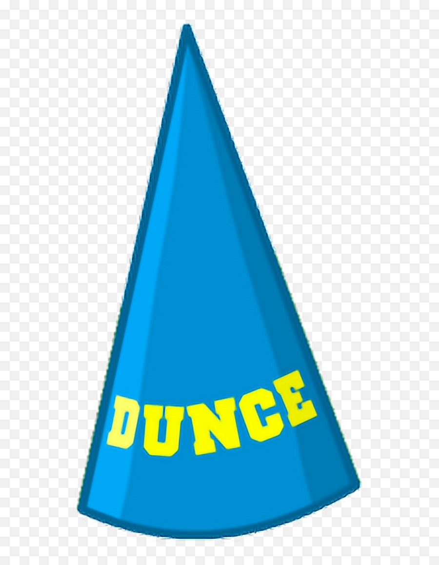 Dunce Hat Duncehat Blue Ftestickers - Triangle Emoji,Dunce Emoji
