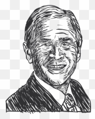George W - George W Bush Sketch Png Emoji,Double Chin Emoji