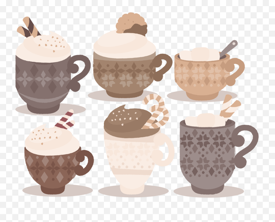 Tea Hot Chocolate Cup - Hot Chocolate Vector Set Emoji,Hot Chocolate Emoji