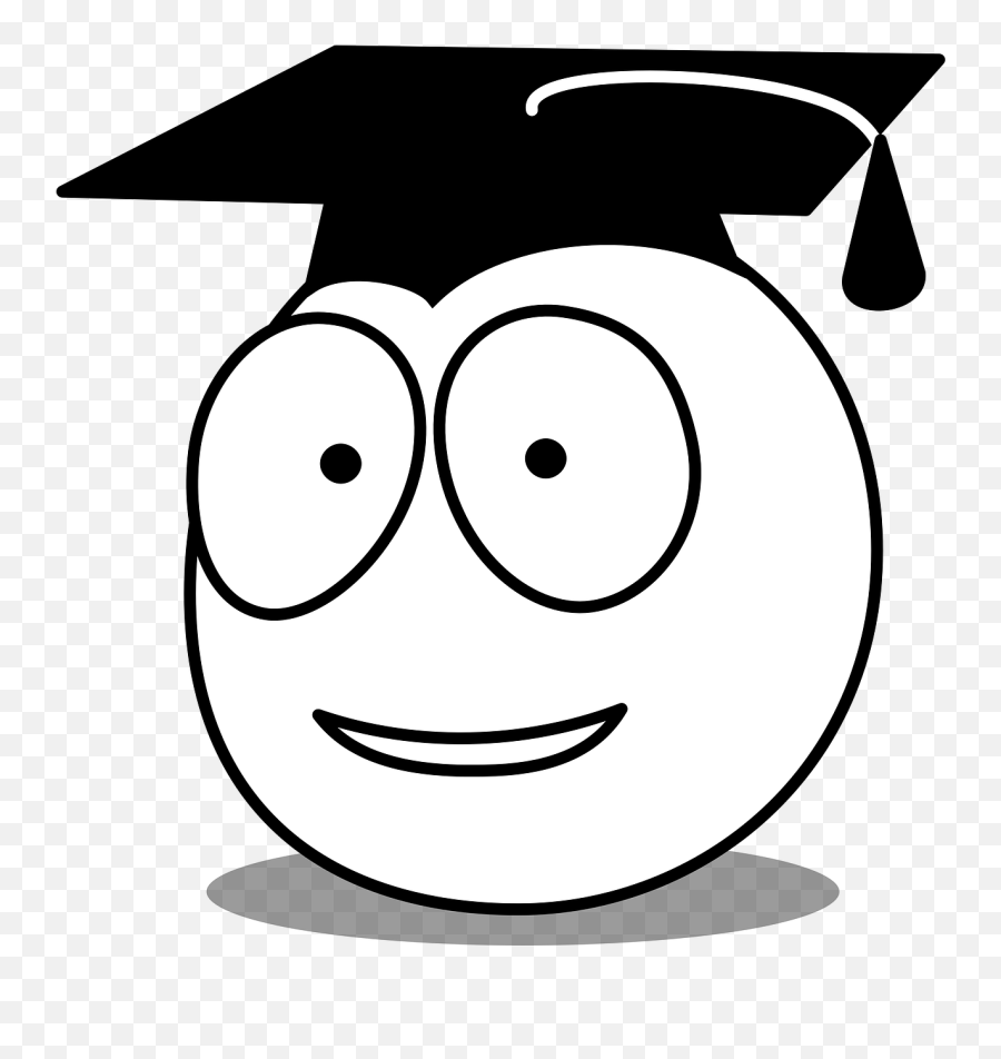 Face Eyes Caricature Comic Student - Graduation Clip Art Emoji,Cow Emoticon