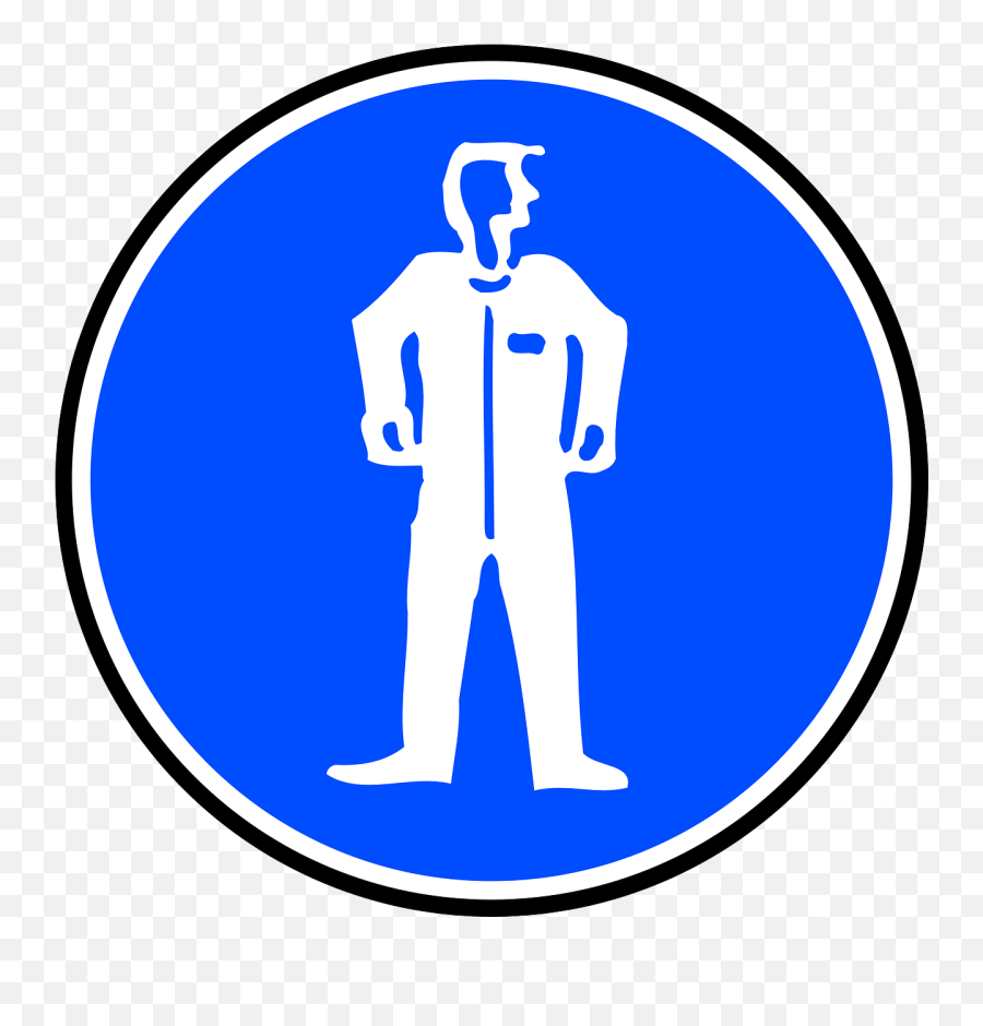 Sign Protective Clothing Mandatory - Clip Art Emoji,Crossing Arms Emoji