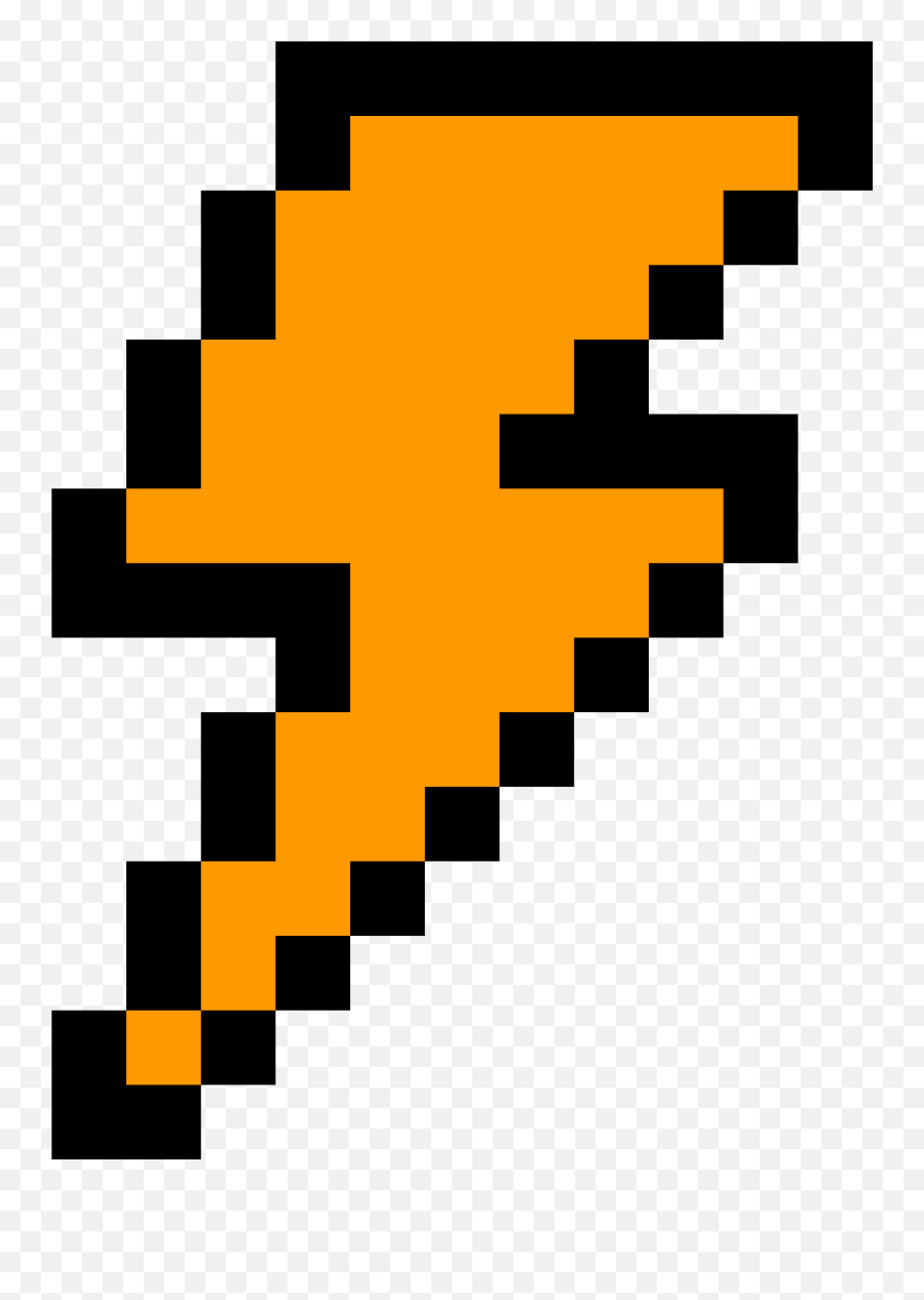 Lightning Bolt - Lightning Pixel Art Emoji,Lightning Emoji