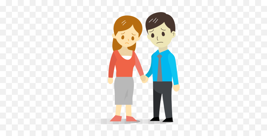 Sad Parents Clipart - Sad Couple Clipart Emoji,Multiracial Emoji