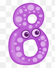 Counting Eight Math Numbers Numerals - 8 Clipart Emoji
