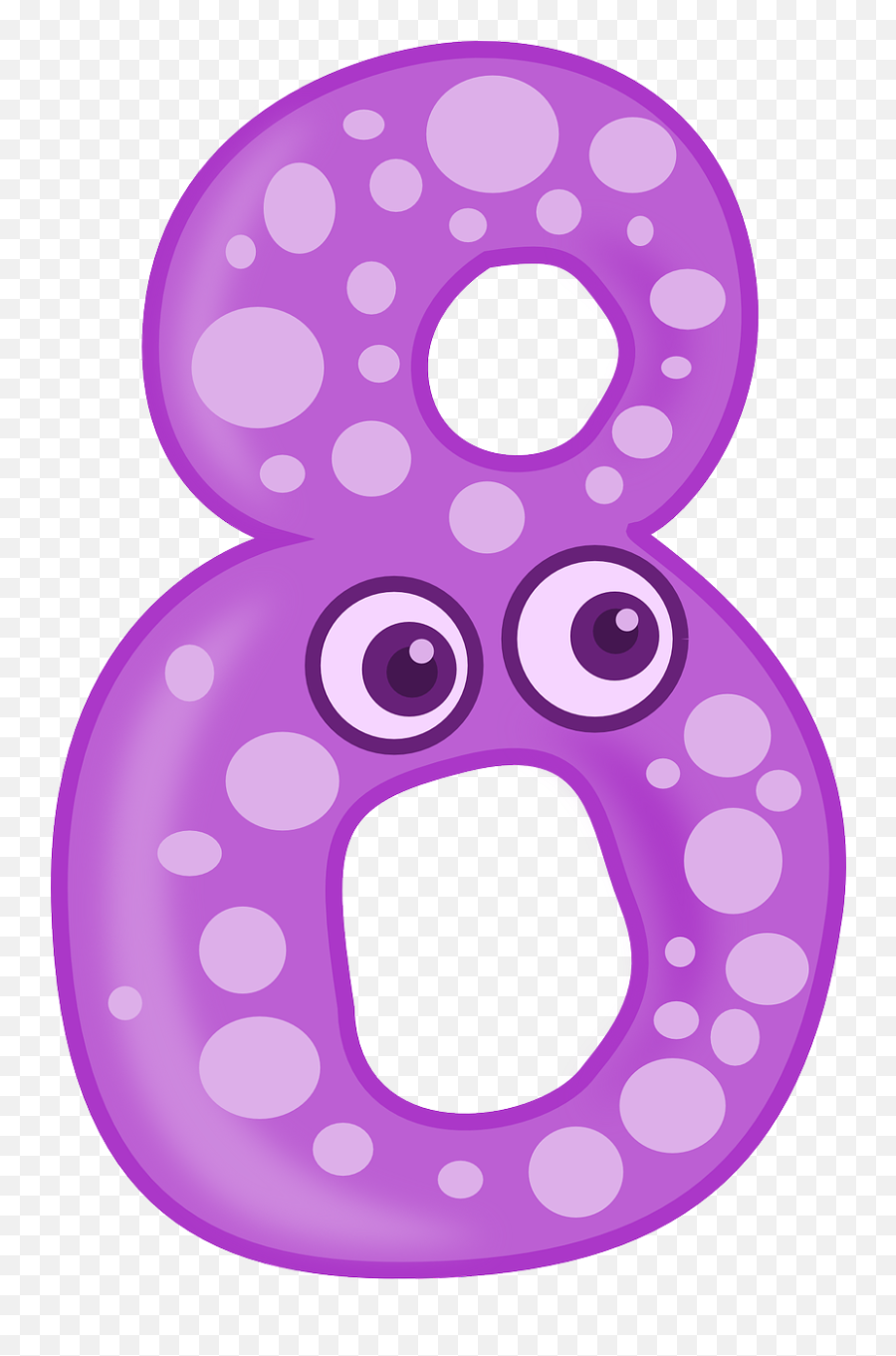 Counting Eight Math Numbers Numerals - Number 8 Clipart Emoji,Roman Numerals Emoji