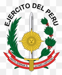Emblem Of The Peruvian Army - Logo Ejercito Del Emoji