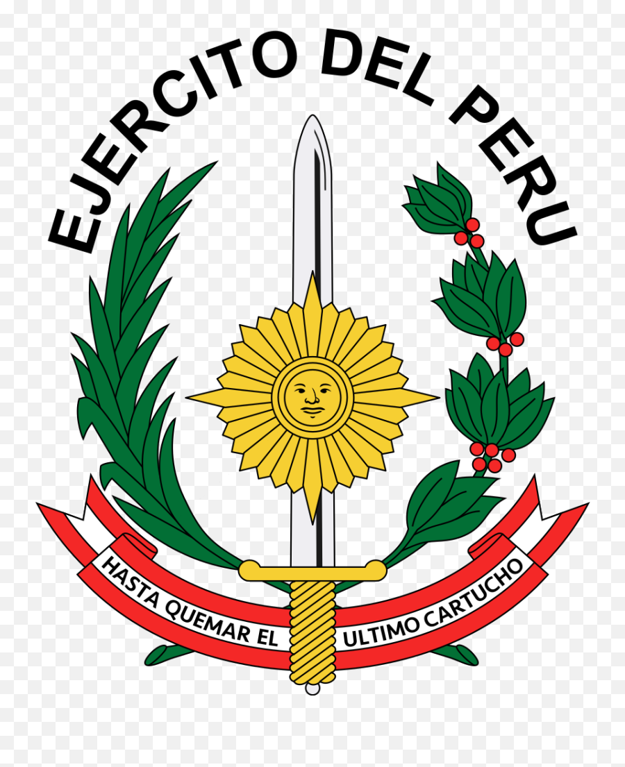 Emblem Of The Peruvian Army - Logo Ejercito Del Peru Emoji,Peru Flag Emoji
