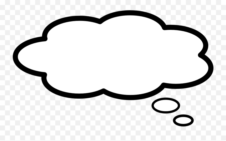 Bubble Speech Thinking Think - White Thought Bubble Transparent Emoji,Thought Balloon Emoji