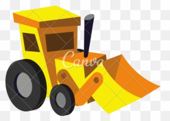 Bulldozer Svg Cartoon Construction - Tractor Escavadora Amarillo Dibujo Png Emoji,Construction Equipment Emoji
