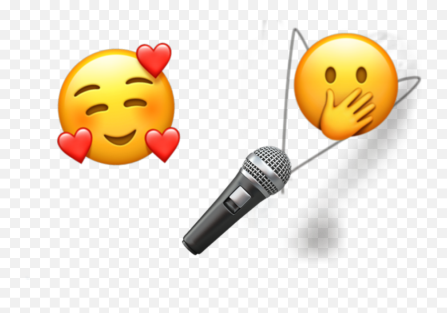 Singersongwriter Singinglife Shhhhhhhhh - Emoji,Microphone Emoticon