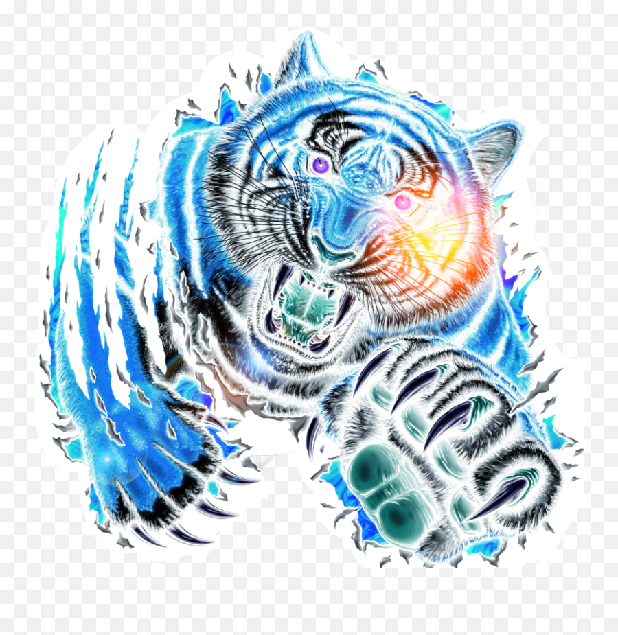 Largest Collection Of Free - Toedit Tiger Stickers On Picsart Siberian Tiger Emoji,Tiger Emoji