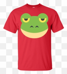 Frog Face Emoji T - Shirt,Emoji Tee Shirt