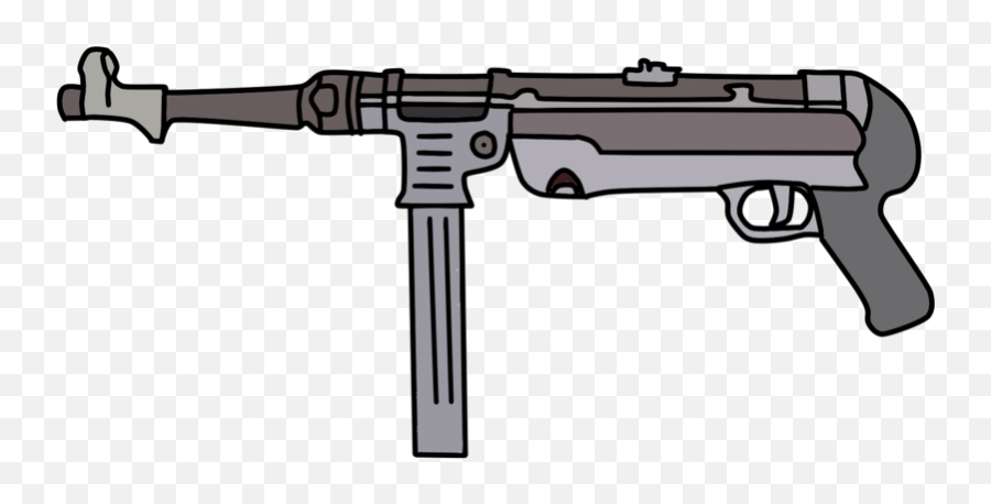 Pistol Clipart Comic Pistol Comic - Cartoon Gun Transparent Emoji,Machine Gun Emoji