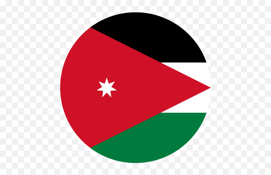 Jordan Flag Circle Png - Jordan To Indian Currency Emoji,Jordan Flag Emoji