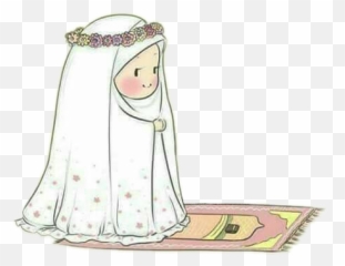 müslüman islam namaz dua muslim girl baby melek angel - Cartoon Emoji