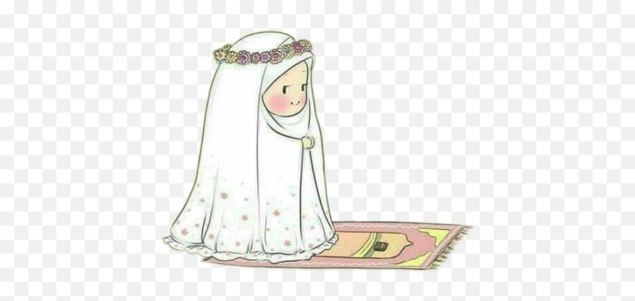 Müslüman Islam Namaz Dua Muslim Girl Baby Melek Angel - Cartoon Emoji,Emoji Games For Girls
