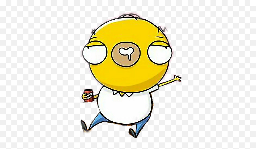 Homer Rosquillas Beer The Simps - Smiley Emoji,The Simpsons Emoji