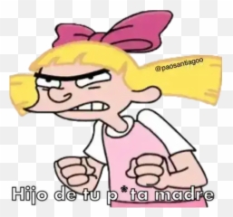 Helga u2022 twt Stickers For WhatsApp - Hey Arnold Png Emoji