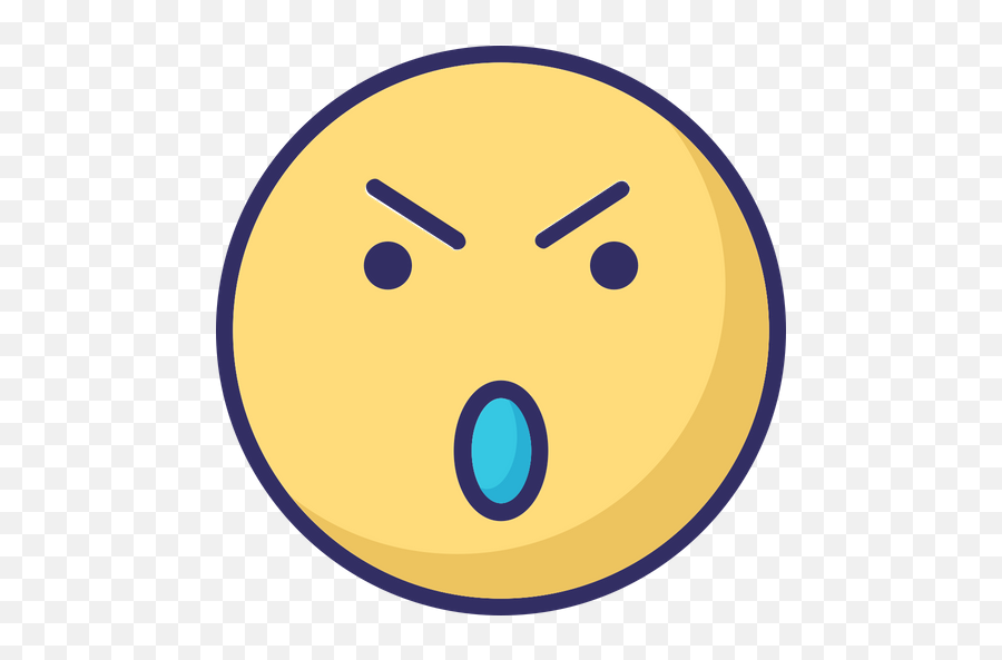 Worried Emoji Icon Of Colored Outline Style - Circle,Worried Emoticon