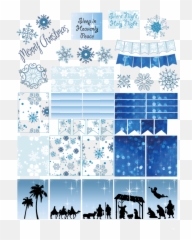 Planner Printable Stickers - Winter Emoji