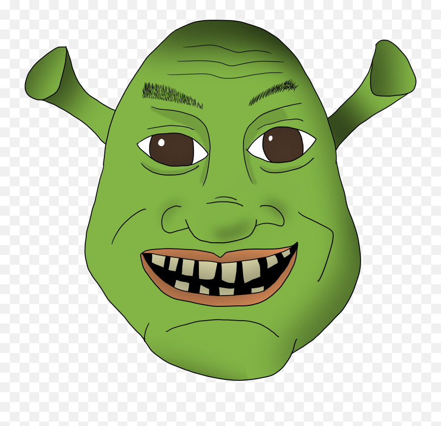 Ogre Face By Teddybear Clipart - Face Clip Art Shrek Emoji,Ogre Emoji
